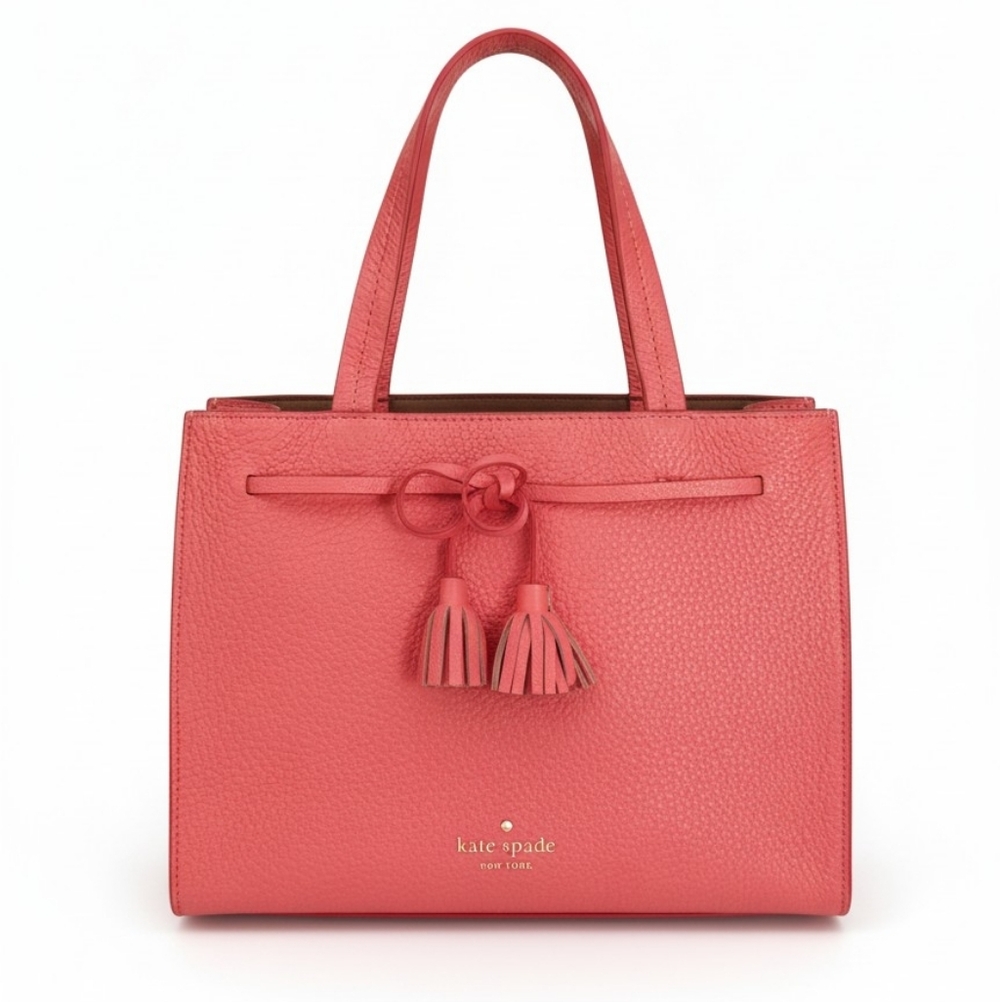 Kate Spade Coral Tote with Tassels